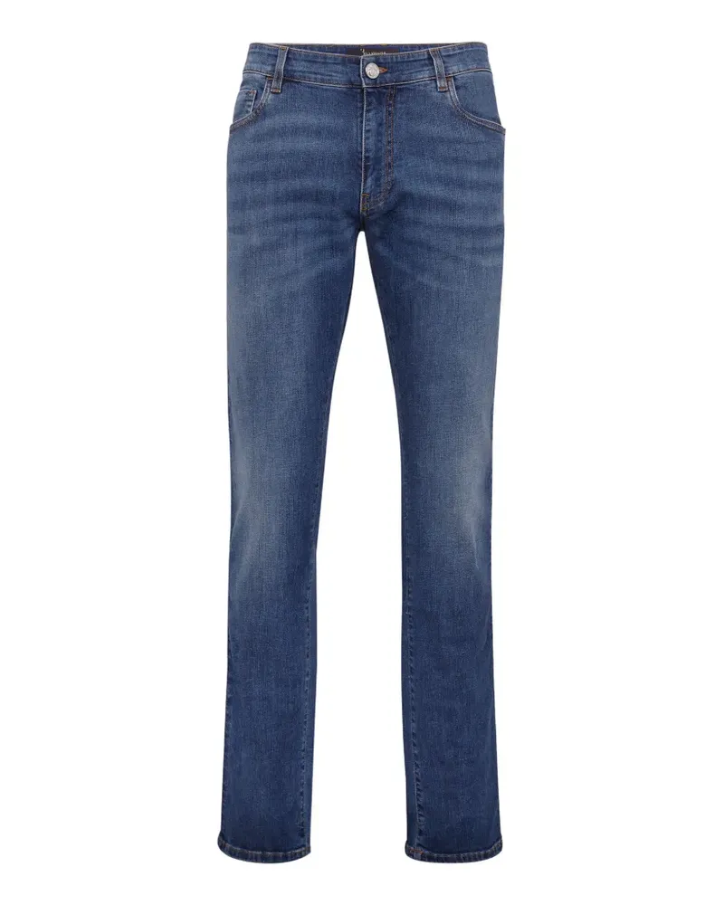 Billionaire Baroque embroidered straight jeans - Blau Blau