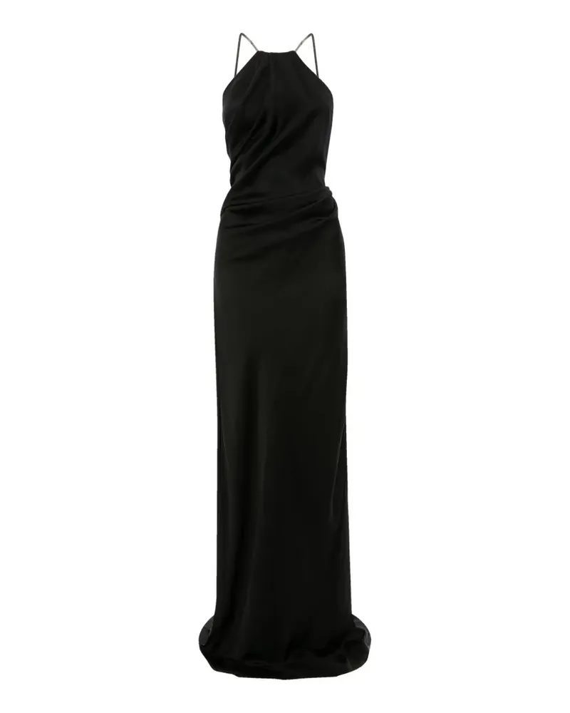 Victoria Beckham Drapiertes Abendkleid - Schwarz Schwarz