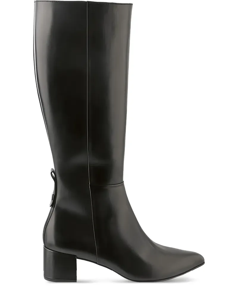 Högl Kniehohe Journey Stiefel mit Blockabsatz - Schwarz Schwarz