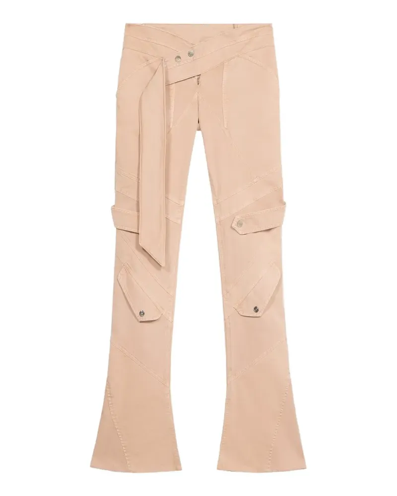 Blumarine Hose mit Gürtel - Nude Nude