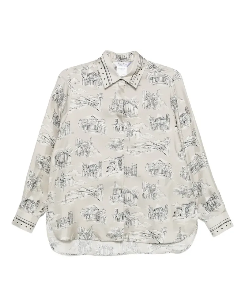 Max Mara Hemd mit Muster - Nude Nude