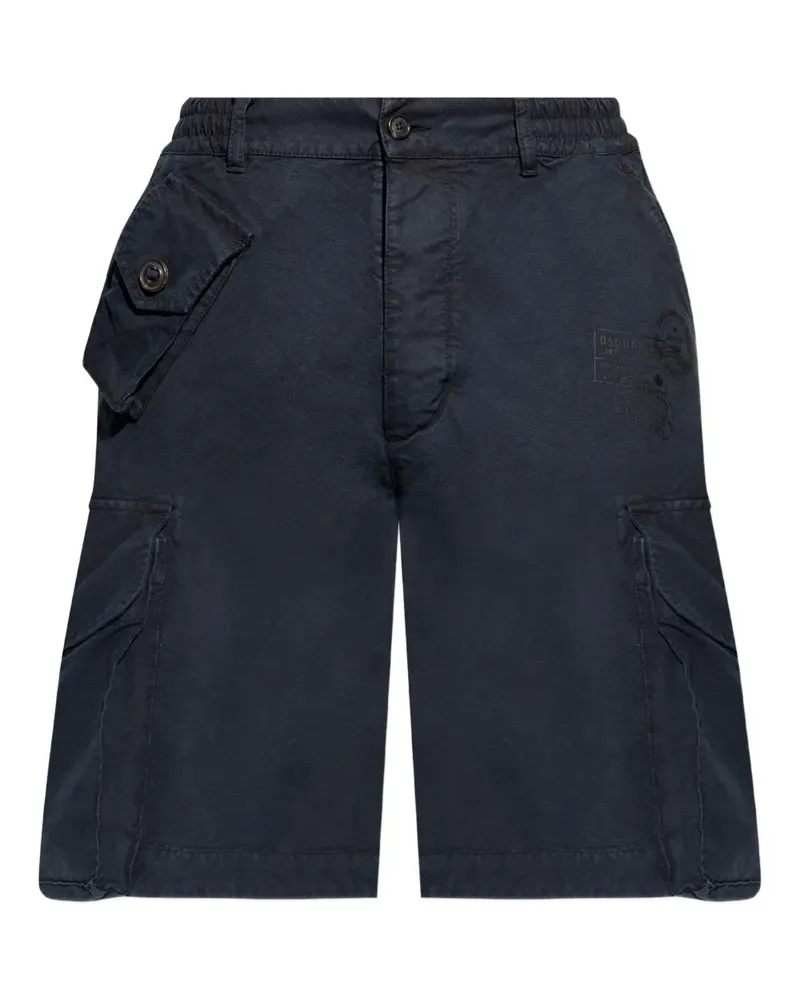 Dsquared2 Klassische Cargo-Shorts - Blau Blau