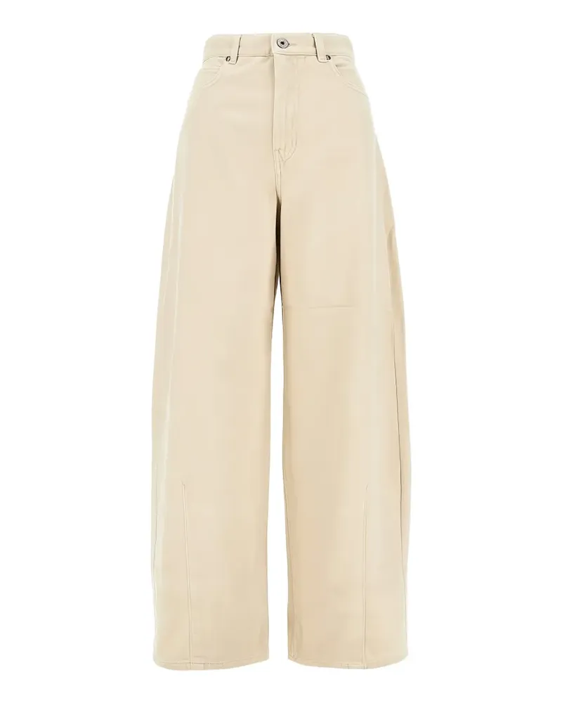 Max Mara Hose aus Baumwolle - Nude Nude