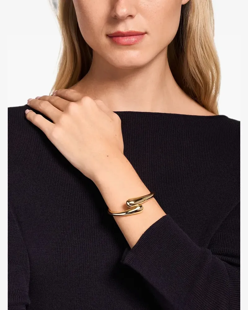 Emporio Armani engraved crossover bangle - Gold Gold