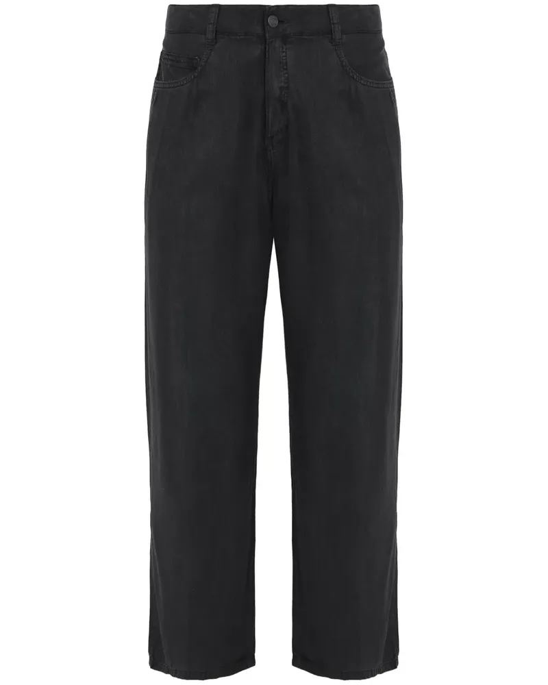 Osklen Lyocell Straight-Leg-Hose - Schwarz Schwarz