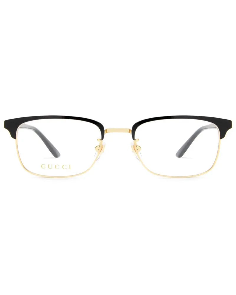 Gucci Brille mit eckigem Gestell - Schwarz Schwarz