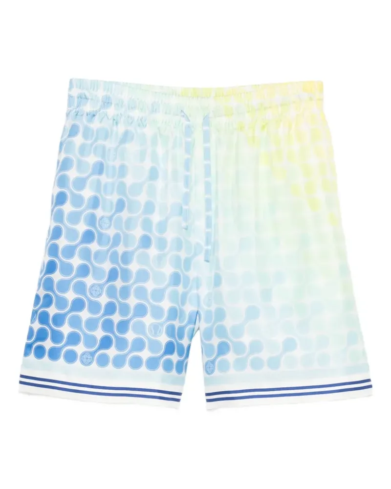 Casablanca Paris Gemusterte Shorts mit Stretchbund - Blau Blau