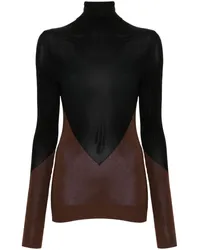 Philosophy Di Lorenzo Serafini Zweifarbiger Pullover Schwarz