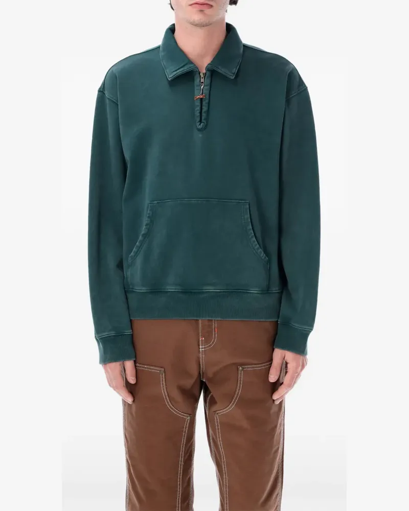 Vans x Julian Klincewicz quarter-zip pouch-pocket sweatshirt - Grün Grün
