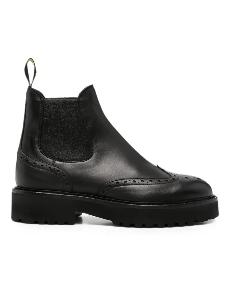 Doucal´s brogue-detail Chelsea boots - Schwarz Schwarz