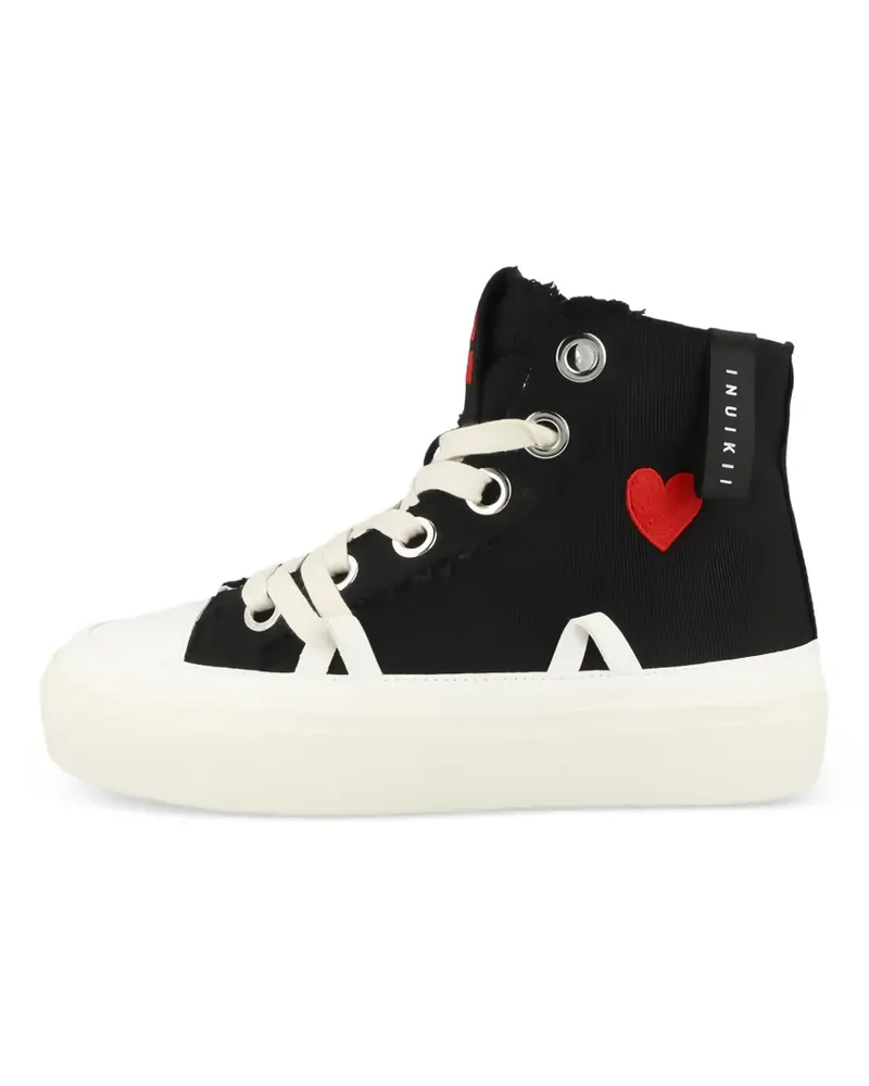 INUIKII Matilda heart-motif sneakers - Schwarz Schwarz