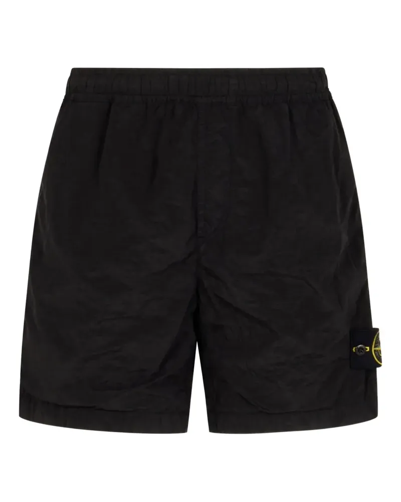 Stone Island Joggingshorts mit Patch-Detail - Schwarz Schwarz