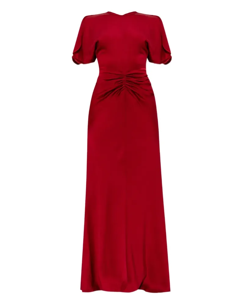 Victoria Beckham Drapiertes Maxikleid - Rot Rot
