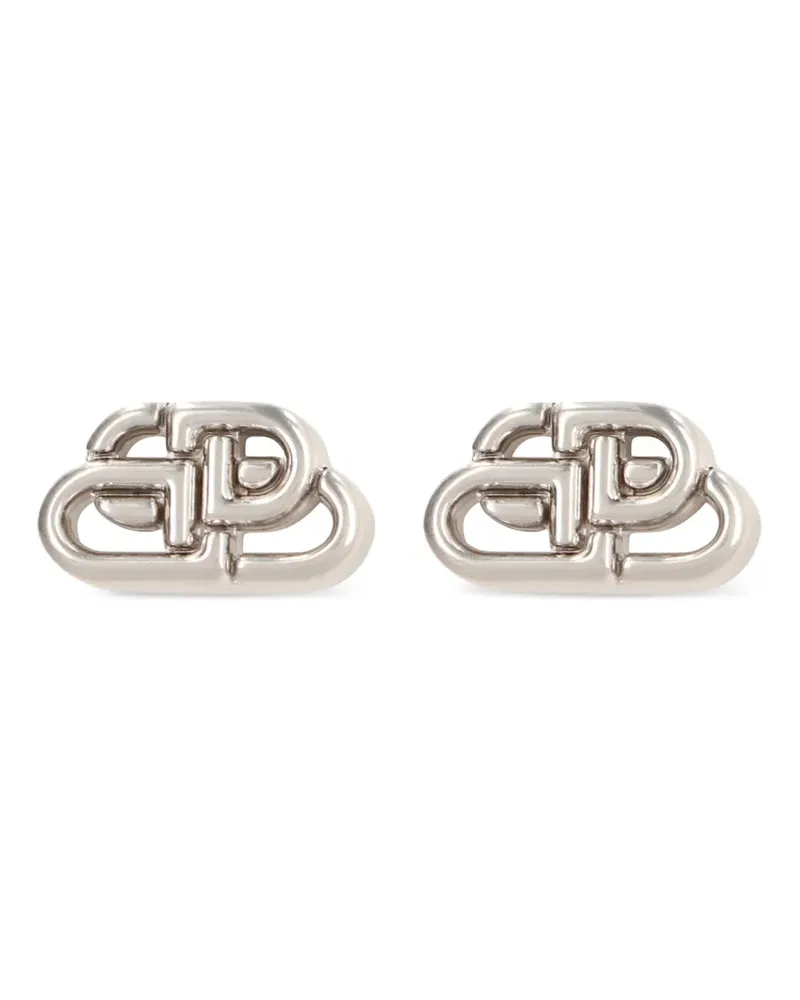 Balenciaga XS BB Ohrstecker - Silber Silber
