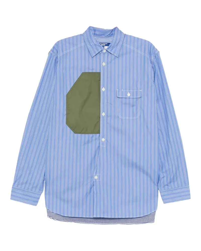 Junya Watanabe striped shirt - Blau Blau