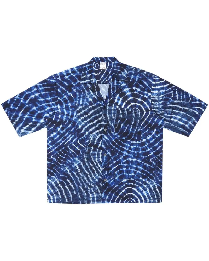 Marcelo Burlon | County of Milan AOP Hemd mit Soundwaves-Print - Blau Blau