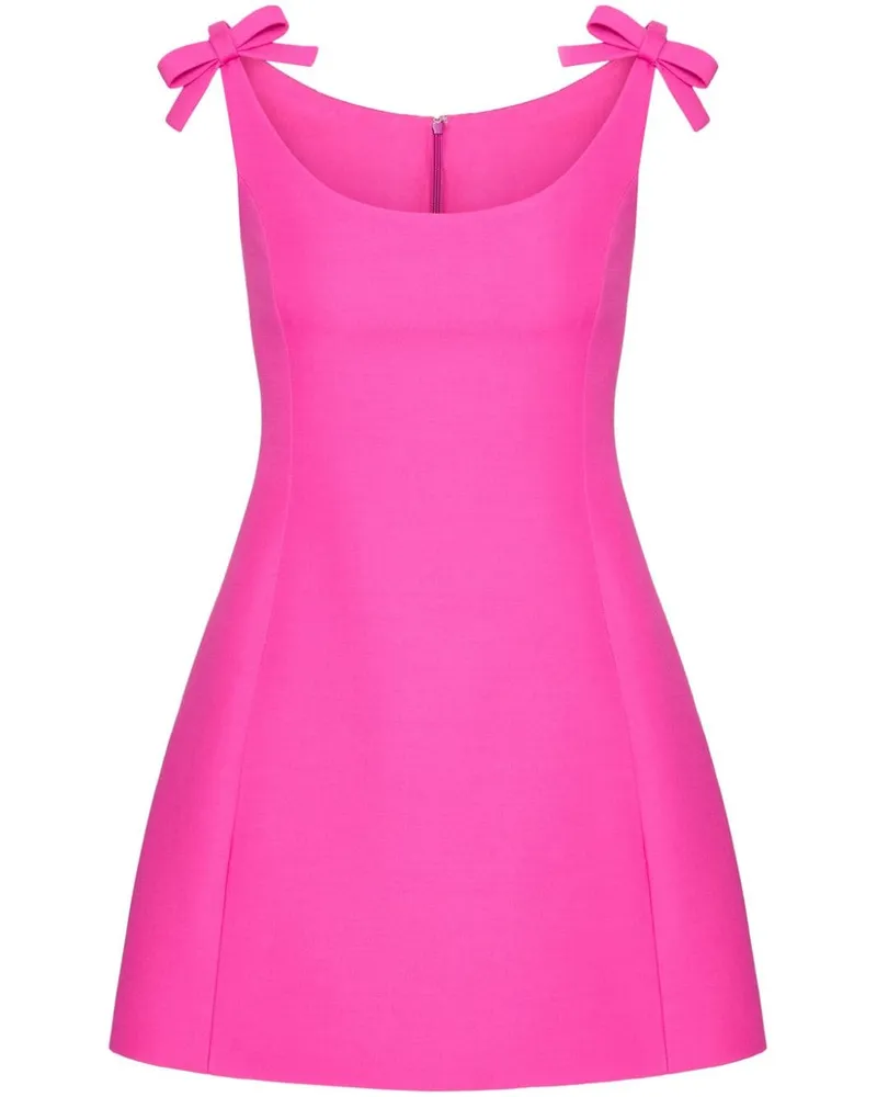 Valentino Garavani Crepe Couture Kleid mit Schleife Rosa