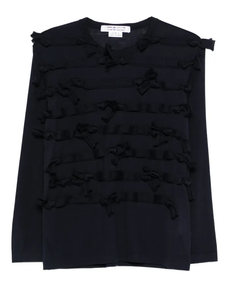 Comme des Garçons Verzierter Strick - Blau Blau