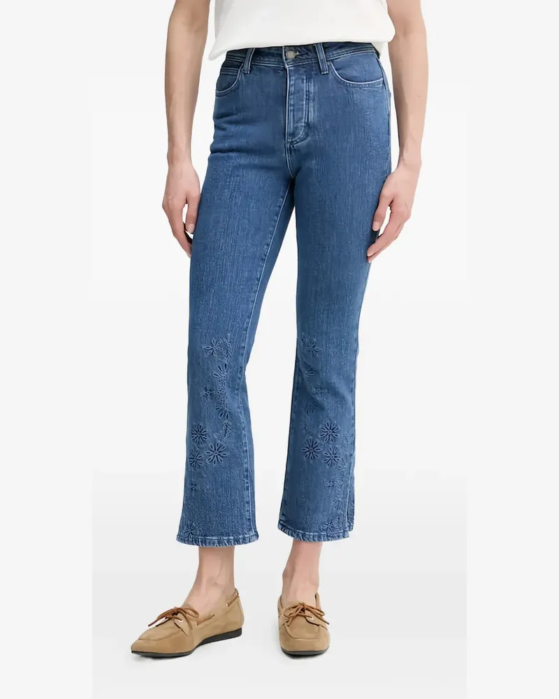 Hoss Intropia Bruna Jeans mit Blumenstickerei - Blau Blau
