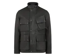 Lederjacke mit Taschen - Schwarz