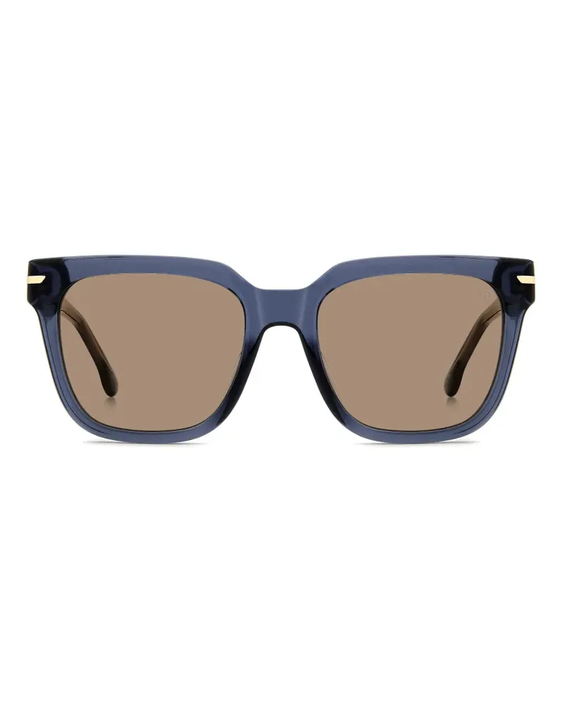 Victoria Beckham Sonnenbrille mit eckigem Gestell - Blau Blau