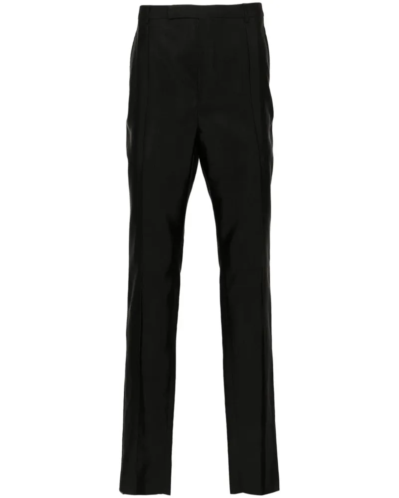 Saint Laurent Hose mit hohem Bund - Schwarz Schwarz
