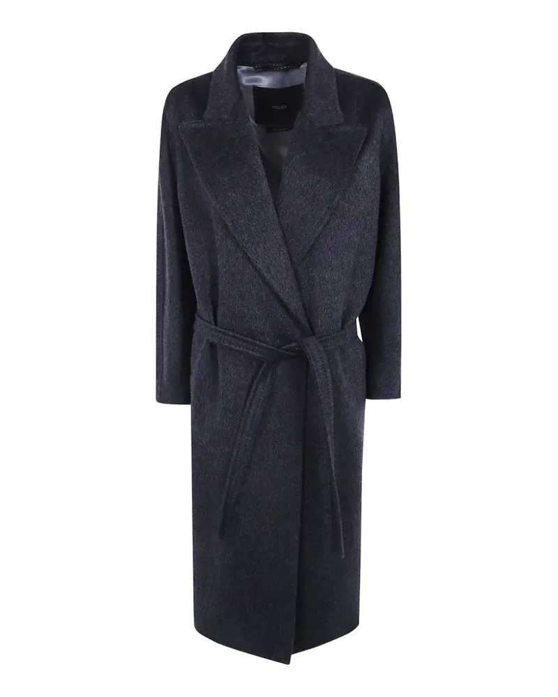 Max Mara belted double-breasted coat - Grau Grau