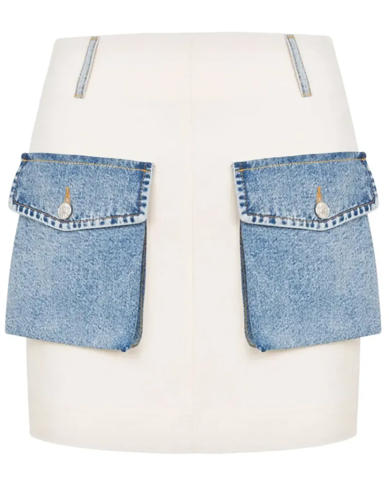Moschino Klassischer Jeansrock - Nude Nude