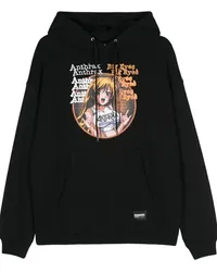 Neighborhood x Anthrax Hoodie mit Logo-Print Schwarz