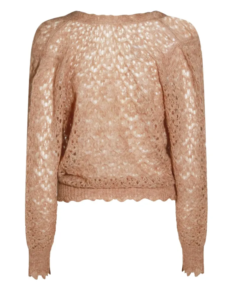 Twin-Set Pullover mit V-Ausschnitt - Braun Braun