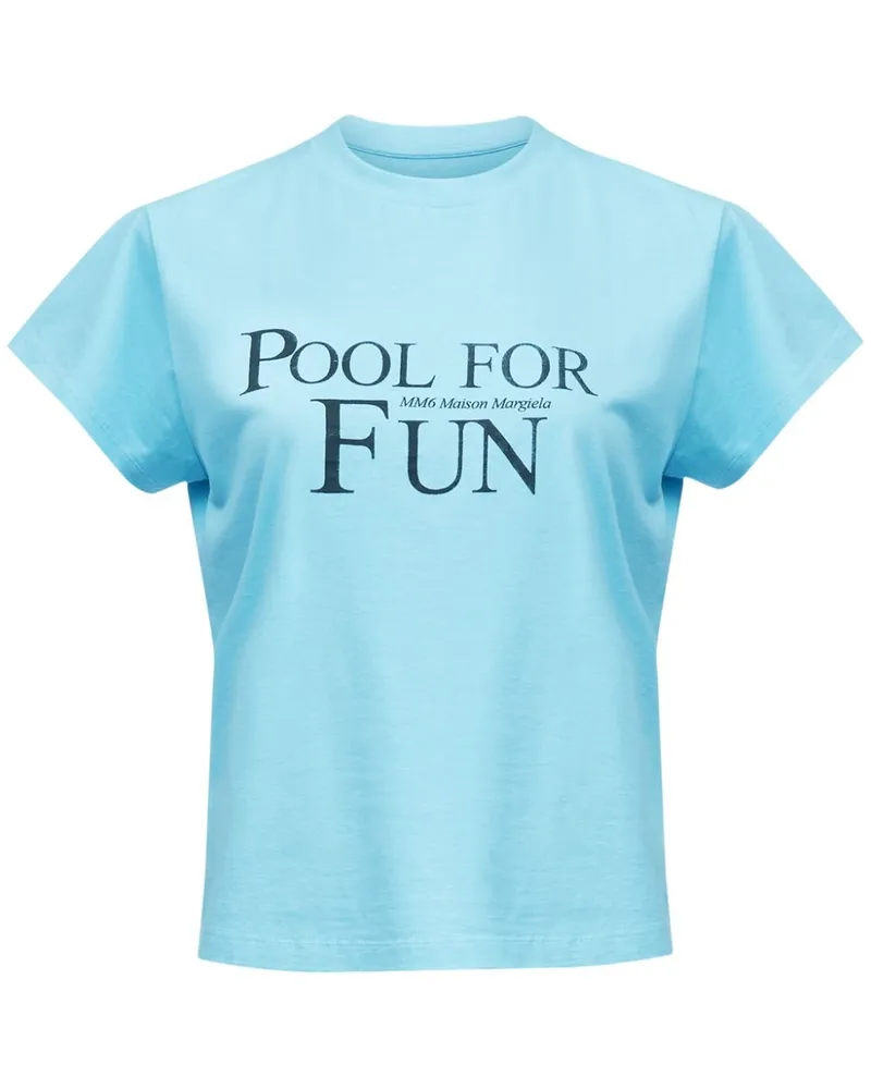 Maison Margiela T-Shirt mit rundem Ausschnitt - Blau Blau
