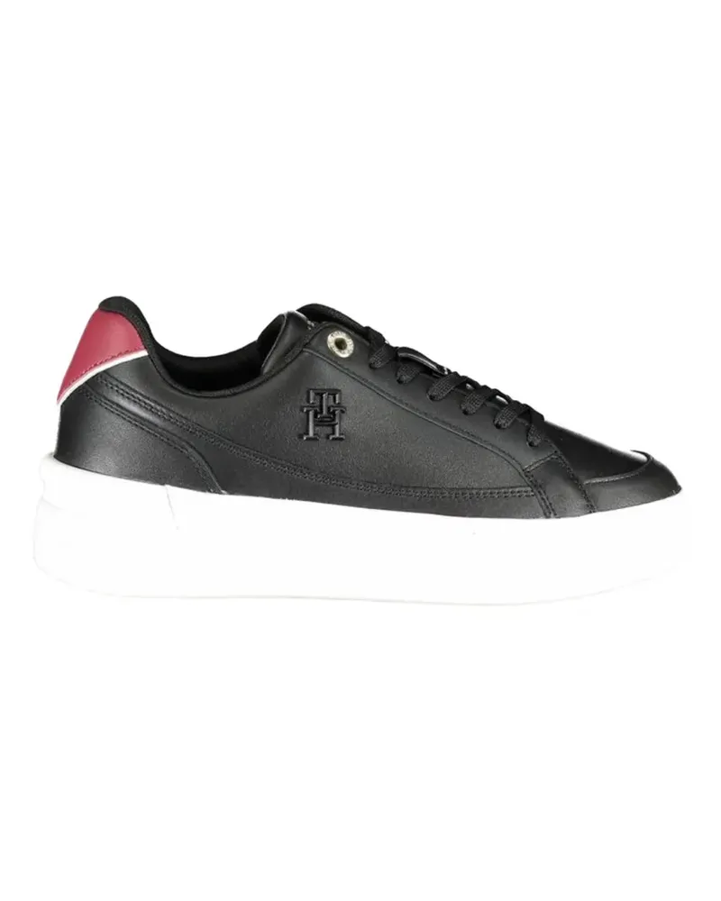 Tommy Hilfiger logo-detail lace-up sneakers - Schwarz Schwarz
