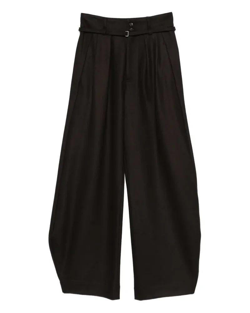TELA belted trousers - Schwarz Schwarz