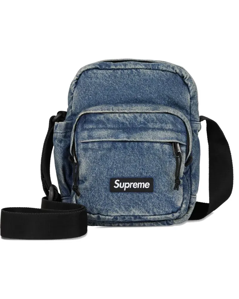 Supreme Being denim "Indigo Blue" messenger bag - Blau Blau