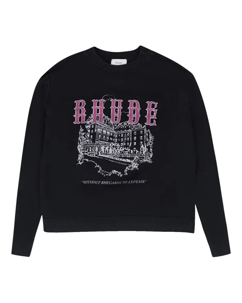 RHUDE Chateau Marmont graphic-print sweater - Schwarz Schwarz