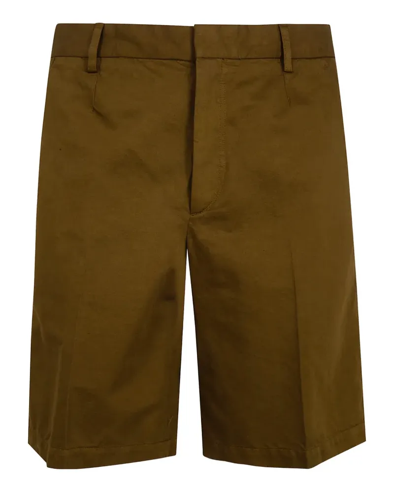Ermenegildo Zegna flat-front shorts - Braun Braun