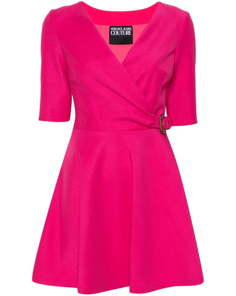 Versace Jeans Minikleid mit barocker Schnalle - Rosa Rosa