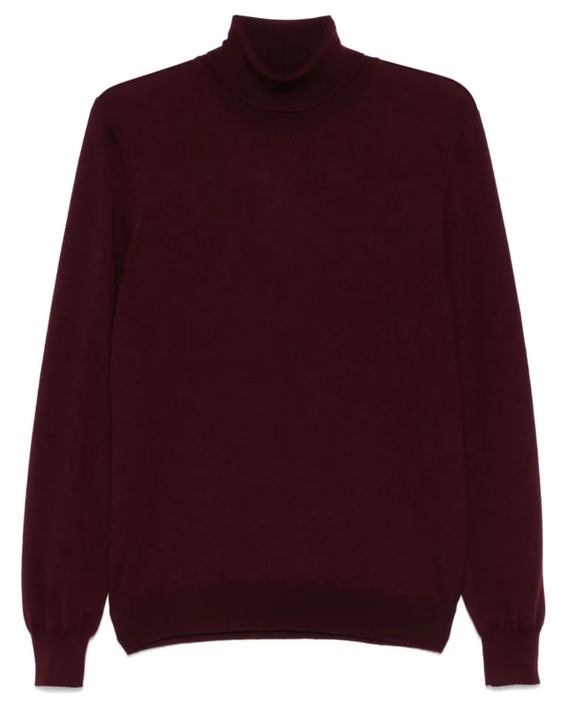 La Fileria Klassischer Pullover - Rot Rot