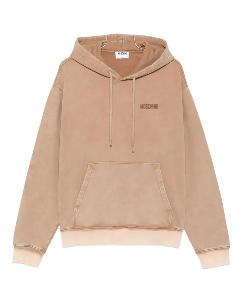 Moschino Hoodie mit Strass - Braun Braun