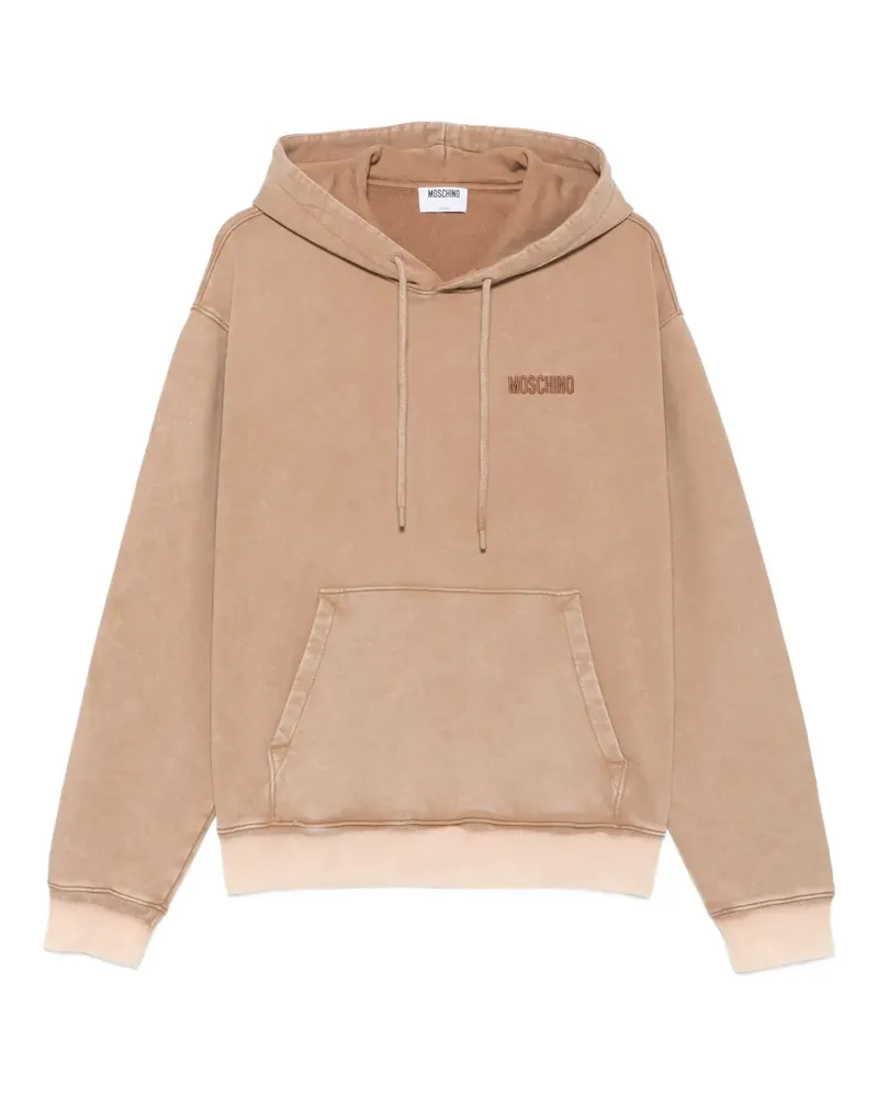 Moschino Hoodie mit Strass - Braun Braun