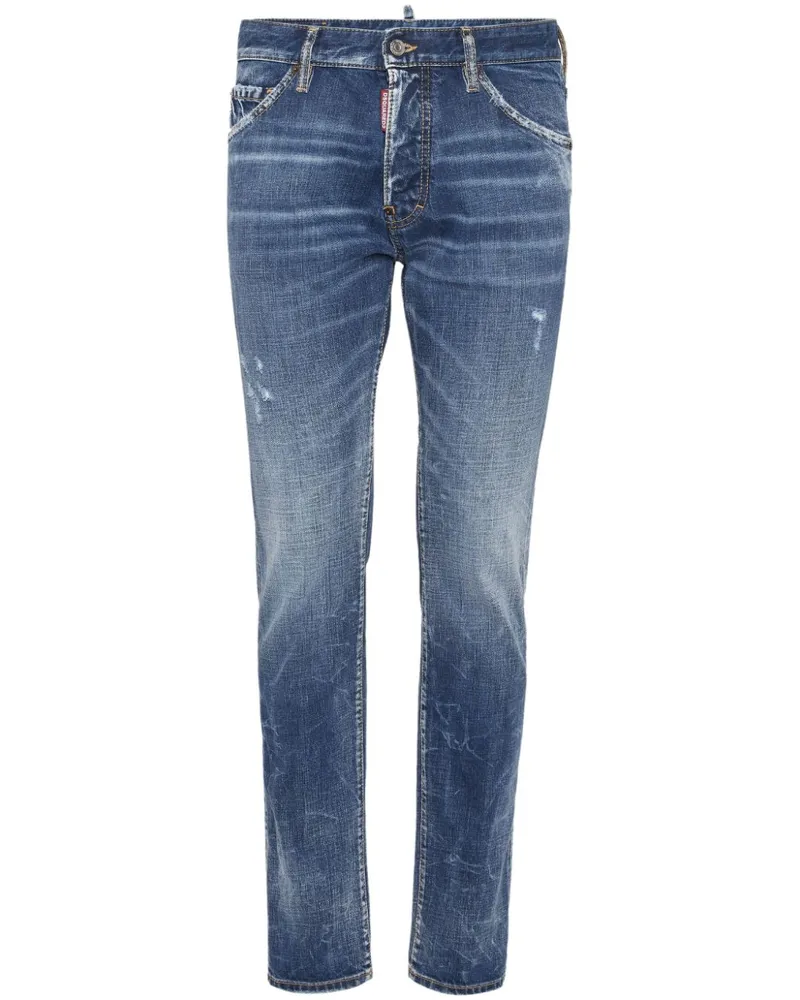 Dsquared2 Ausgeblichene Skinny-Jeans - Blau Blau