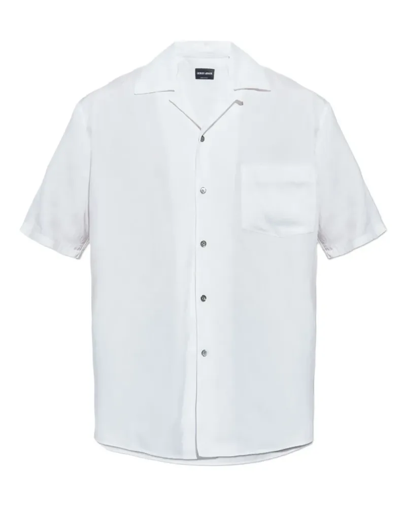 Giorgio Armani pocket short-sleeve shirt - Weiß Weiß