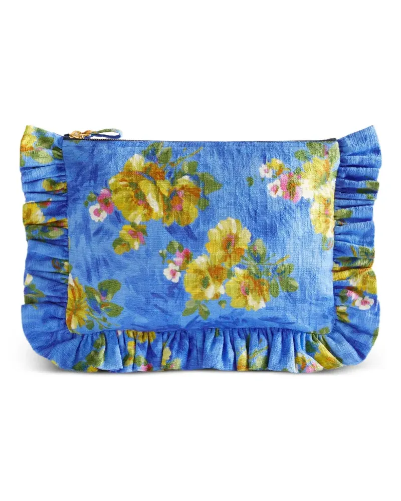 La DoubleJ Clutch mit Print - Blau Blau