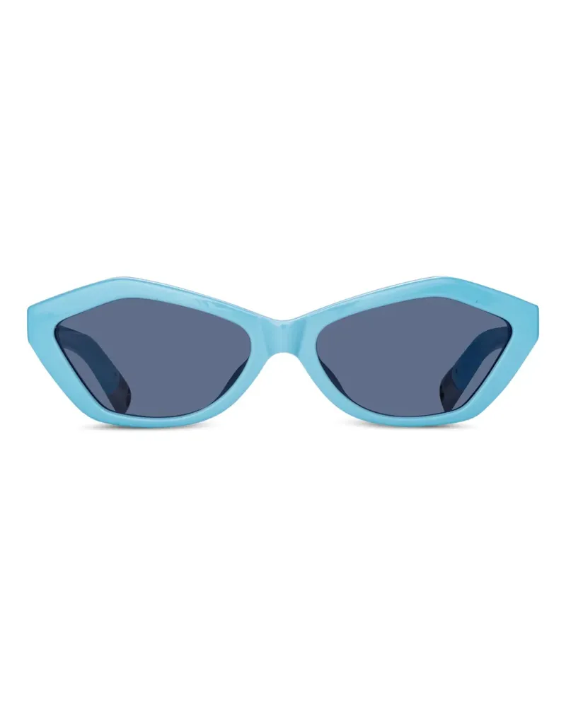 Jacquemus Sonnenbrille mit geometrischem Gestell - Blau Blau