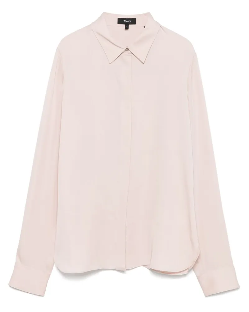 Theory Bluse aus Seide - Rosa Rosa