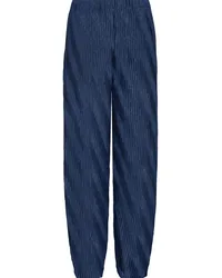 Giorgio Armani High-Waist-Hose mit Bundfalten Blau