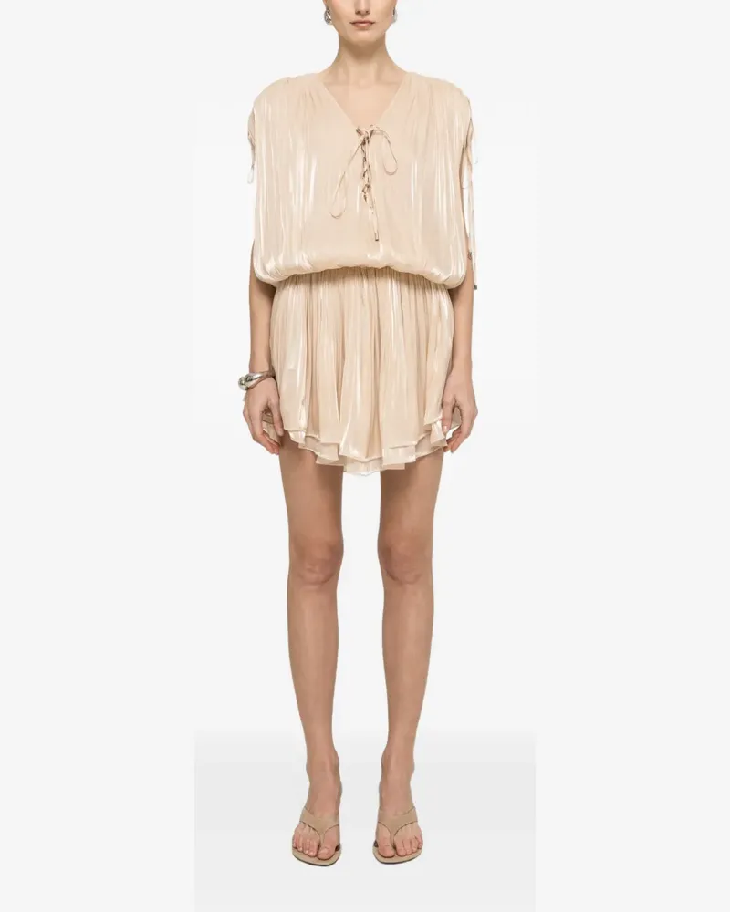 NISSA Kleid mit Plissee - Nude Nude