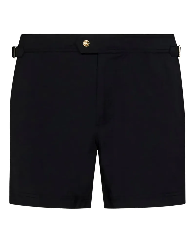 Tom Ford gold-buckle side-pocket swim shorts - Schwarz Schwarz