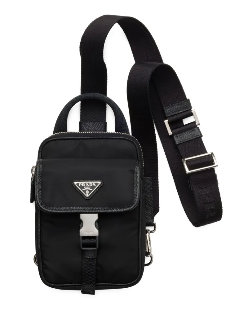 Prada Re-Nylon Handyhülle - Schwarz Schwarz