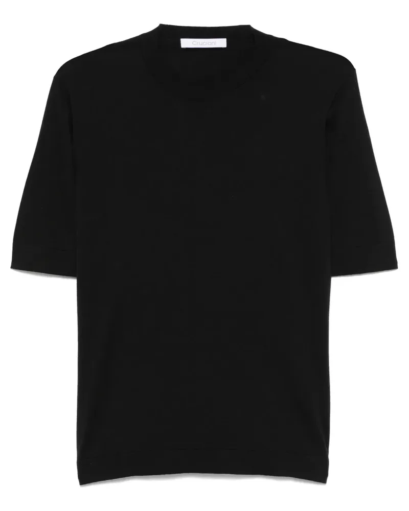 Cruciani Geripptes T-Shirt - Blau Blau